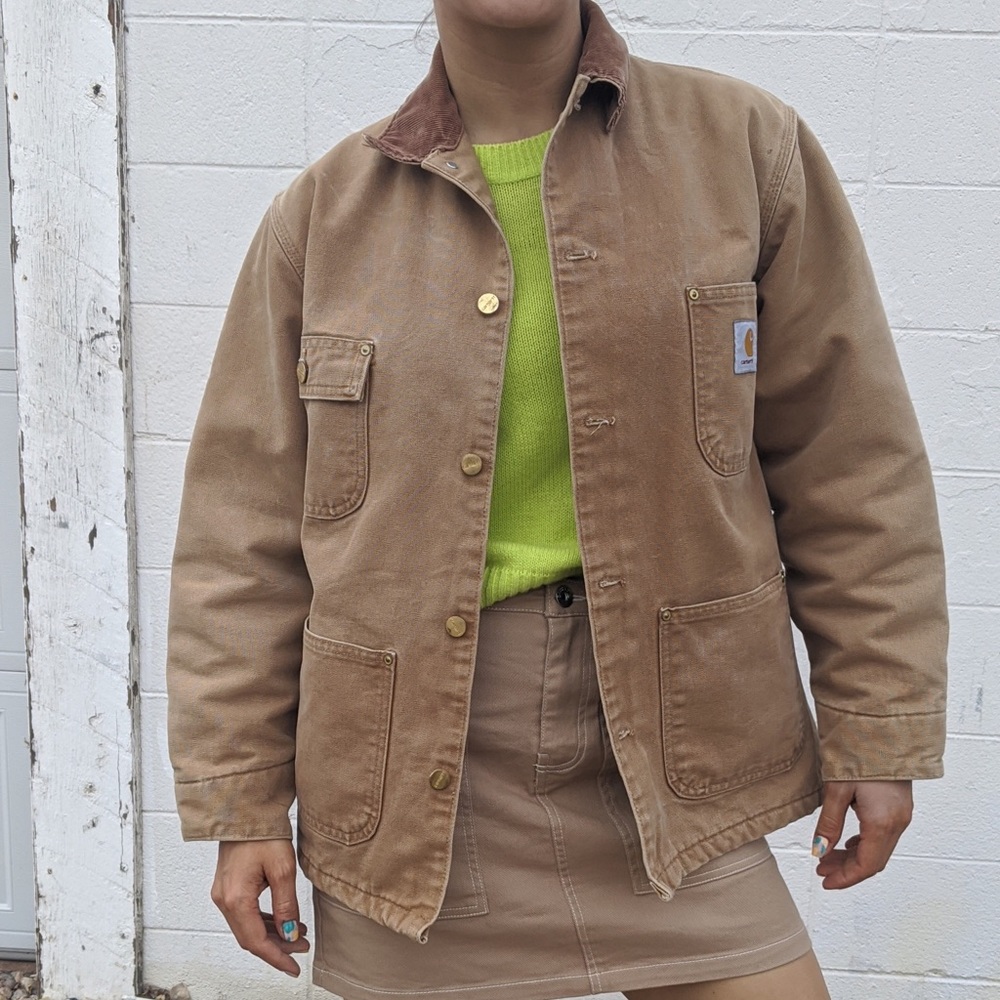 Carhartt Jacket Brown Classic Workwear Utility Med